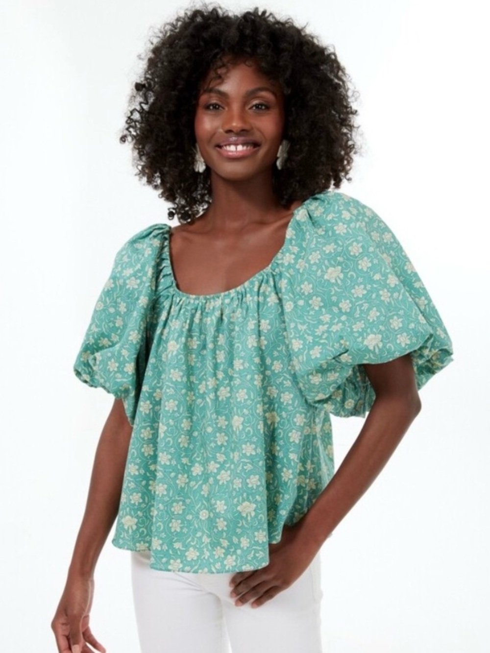 Tuckernuck Hyacinth House Emmy Cotton Floral Blouse New Small
